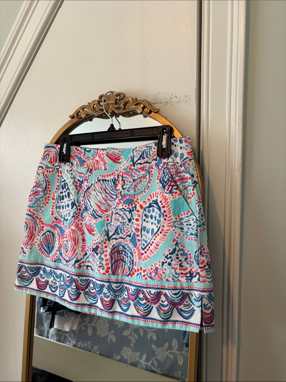 Lilly Pulitzer Aqua, Pink & Navy Printed Mini Scort